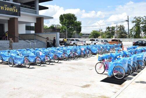 พม.ตรัง จัดพิธีมอบ อุปกรณ์เครื่องช่วยความพิการ (รถสามล้อชนิดมือโยก) 70 คัน
